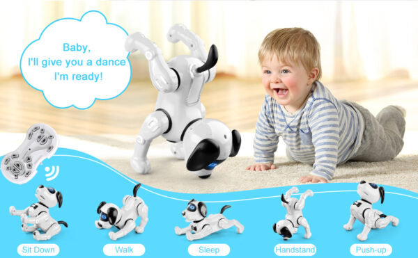 Life Size Electronic Intelligent Pets Ai Robo Smart Dog Toy Rc Robot for Sale Walking Stunt Kids Sing Dance Robots Dog Toys - Image 10