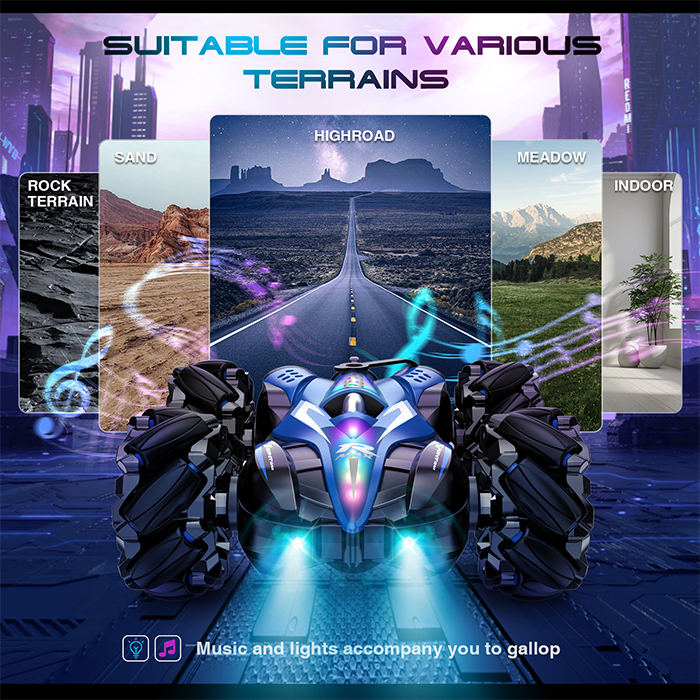 Double Rc Double-Sided Spray Light F1 Car Sided Trucks Toy Water Rc Drift Cars With Cool Lighting - Image 7