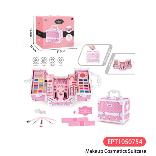 Wholesale Pink Fashion Makeup Suitcase Girls Toys Set For Dolls - Image 4