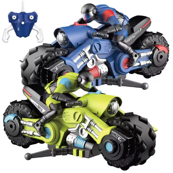 2.4G RC Motorcycles Toy Kids Stunt Drift Radio Control Racing Motorcycles Toy 1/10 RC Motorcycles - Image 2