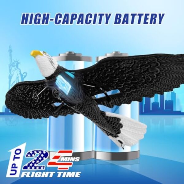 2.4G Eagle 2 CH Remote Control Foam Glider Flying Toy for Kids Beginners RC Airplane Plane Glider by HAWKS WORK - Image 4