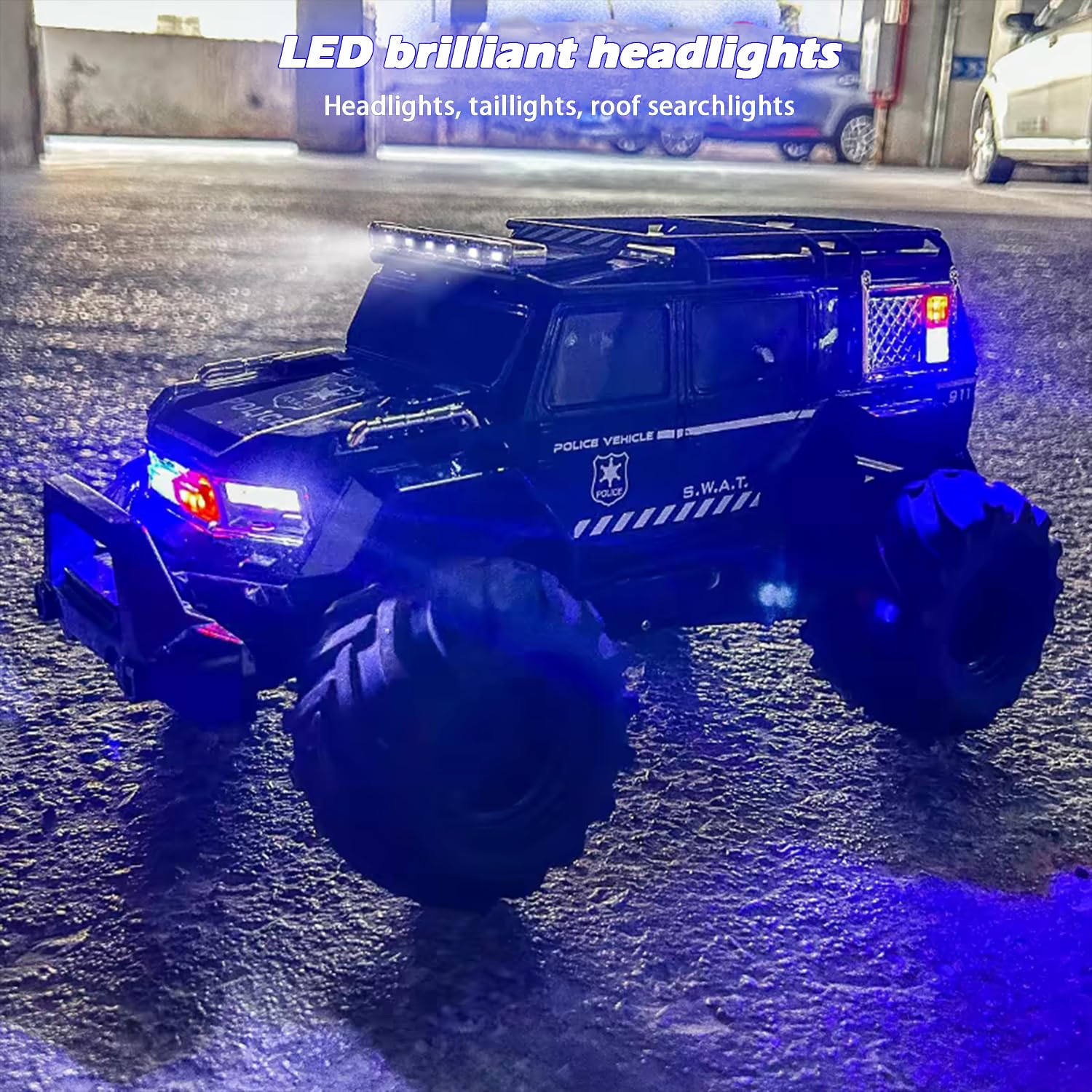 Top Powerful Battery Driven Waterproof 4WD Monster Off Road 24GHz Fast Racing Toys Amphibious RC Cars - Image 5