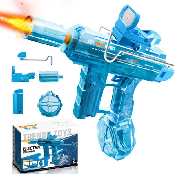 Wholesale Mini Uzi Electronic Automatic Water Pistol Toy Outdoor Shooting Games Rechargeable Automatic Water Gun - Image 2