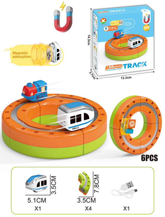 DIY Magnetic Train Rail Track Building Kits 3D Flexible Race Track Magical Train Set Railway Building Block Toys Magic Track Toys - Image 17