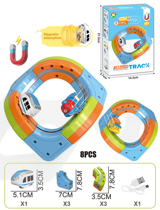 DIY Magnetic Train Rail Track Building Kits 3D Flexible Race Track Magical Train Set Railway Building Block Toys Magic Track Toys - Image 16