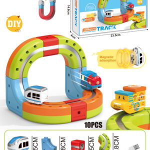 DIY Magnetic Train Rail Track Building Kits 3D Flexible Race Track Magical Train Set Railway Building Block Toys Magic Track Toys - Image 43