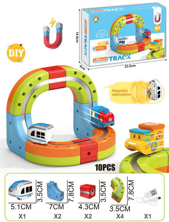 DIY Magnetic Train Rail Track Building Kits 3D Flexible Race Track Magical Train Set Railway Building Block Toys Magic Track Toys - Image 15