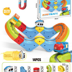 DIY Magnetic Train Rail Track Building Kits 3D Flexible Race Track Magical Train Set Railway Building Block Toys Magic Track Toys - Image 39