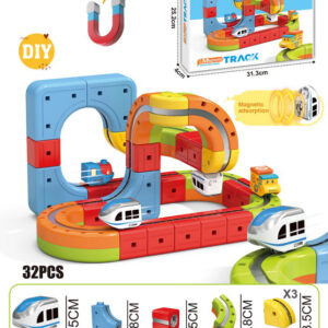 DIY Magnetic Train Rail Track Building Kits 3D Flexible Race Track Magical Train Set Railway Building Block Toys Magic Track Toys - Image 31