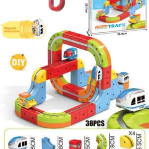 DIY Magnetic Train Rail Track Building Kits 3D Flexible Race Track Magical Train Set Railway Building Block Toys Magic Track Toys - Image 29