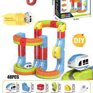 DIY Magnetic Train Rail Track Building Kits 3D Flexible Race Track Magical Train Set Railway Building Block Toys Magic Track Toys - Image 25