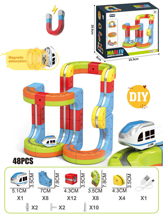 DIY Magnetic Train Rail Track Building Kits 3D Flexible Race Track Magical Train Set Railway Building Block Toys Magic Track Toys - Image 6