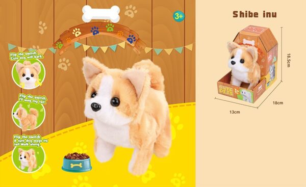 Custom Electronic Puppy Simulation Stuffed Animal Pet Dog Walking Squeak Kawaii Puppy Electric Plush Toy - Image 4