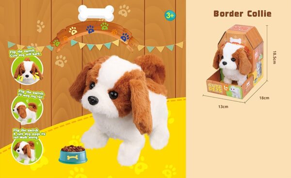 Custom Electronic Puppy Simulation Stuffed Animal Pet Dog Walking Squeak Kawaii Puppy Electric Plush Toy - Image 2