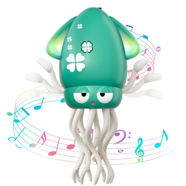 New Products Electric Induction Obstacle Avoidance Crawling Interactive Squid Game Dancing Octopus Toy With Light - Image 2