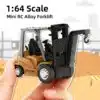2 in 1 Transformable Lift Fork & Hook Mini RC Construction Vehicles Rechargeable 1/64 Mini Rc Forklift Truck - Image 22