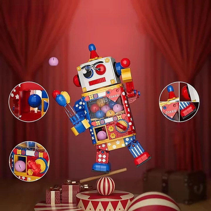 Funky Deformation Cartoon Model Assemble Robot Building Block Toy for Child Engineering Learning - Image 7