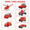 Fire Station Toys Building Block Set Diecast Garage Track Alloy Metal Design Parking Lot Game Plastic Toy - Image 17