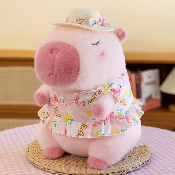 Bulk Stuffed Animals Yellow Duck Swim Ring Capibara Kawaii Stuffed Animals Toy Beachwear Capybara Plush Toy - Image 6